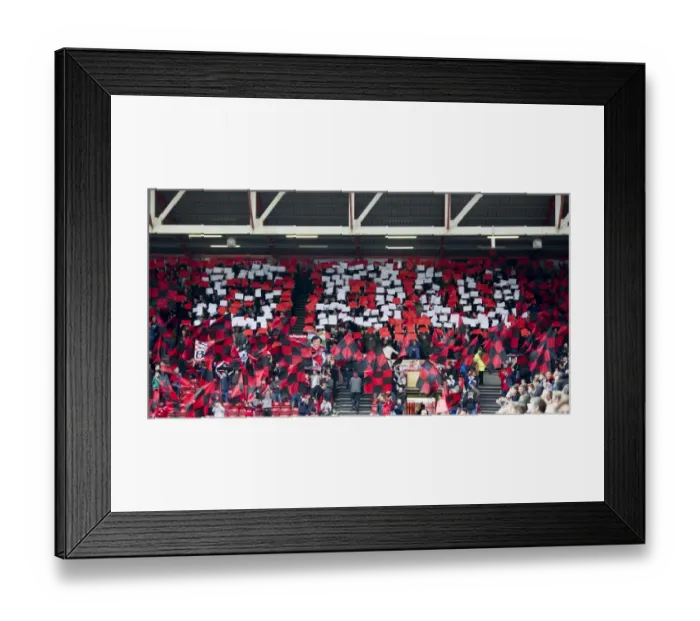 Framed Print : Bristol City Fans Pay Tribute to Gerry Gow with Flags and Banners at Ashton Gate Stadium