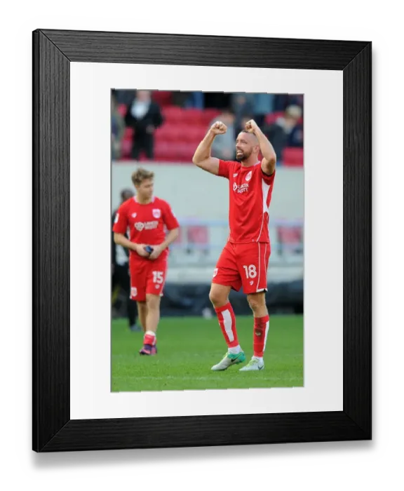 Framed Print : Bristol City's Aaron Wilbraham Scores on His Birthday Against Blackburn Rovers, 22nd October 2016 - Ashton Gate Stadium Framed Print : Bristol City's Aaron Wilbraham Scores on His Birthday Against Blackburn Rovers, 22nd October 2016 - Ashton Gate Stadium