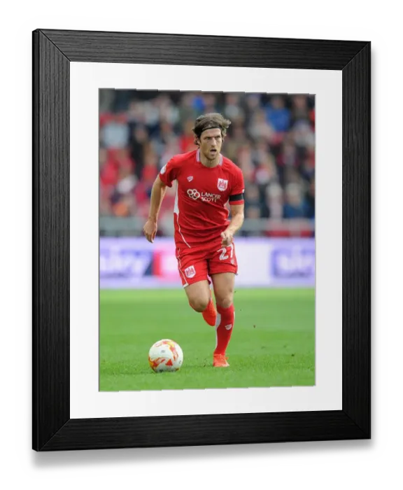 Framed Print : Adam Matthews in Action: Bristol City vs Blackburn Rovers at Ashton Gate Stadium (10-22-2016)