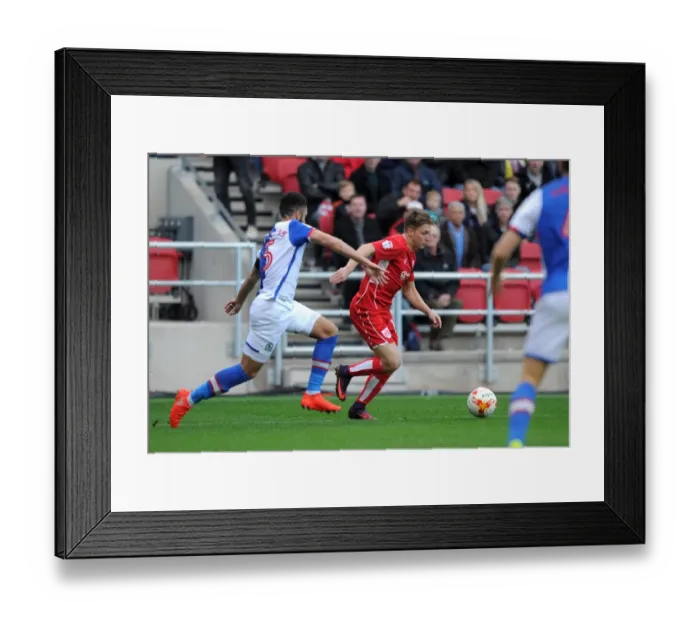 Framed Print : Freeman vs. Williams: A Clash of Former Teammates in Bristol City vs. Blackburn Rovers