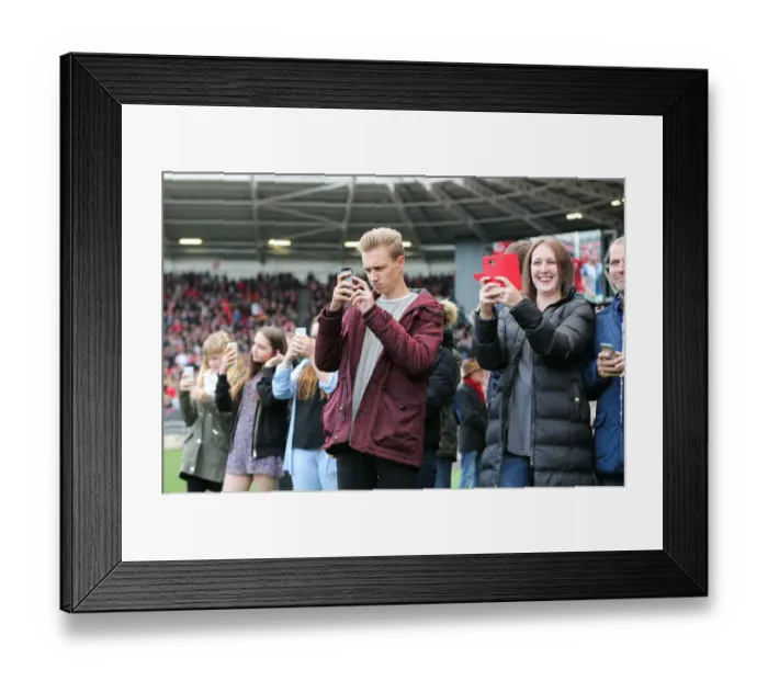 Framed Print : Bristol City Fans Honor Gerry Gow's Memory in Atyeo Stand During Bristol City v Blackburn Rovers Match Framed Print : Bristol City Fans Honor Gerry Gow's Memory in Atyeo Stand During Bristol City v Blackburn Rovers Match