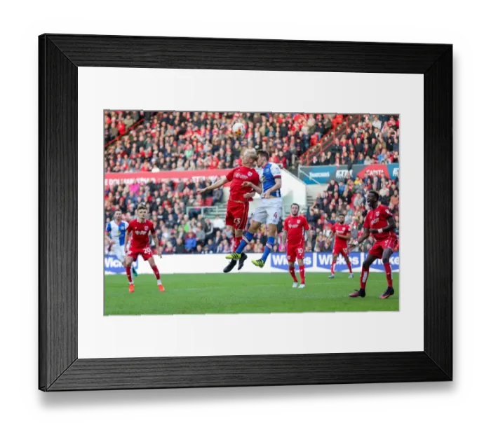 Framed Print : Clash in the Air: Hordur Magnusson vs Tommie Hoban - Bristol City vs Blackburn Rovers, Sky Bet EFL Championship Framed Print : Clash in the Air: Hordur Magnusson vs Tommie Hoban - Bristol City vs Blackburn Rovers, Sky Bet EFL Championship