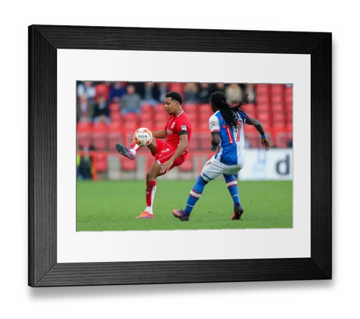 Framed Print : Intense Clash: Korey Smith vs. Marvin Emnes at Ashton Gate