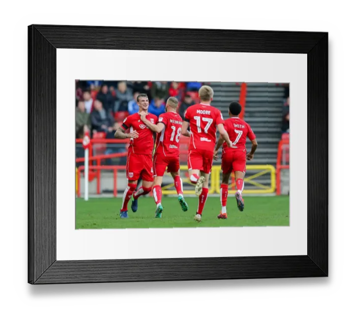 Framed Print : Bristol City Leads Blackburn Rovers: Aden Flint and Aaron Wilbraham Celebrate First Goal Framed Print : Bristol City Leads Blackburn Rovers: Aden Flint and Aaron Wilbraham Celebrate First Goal