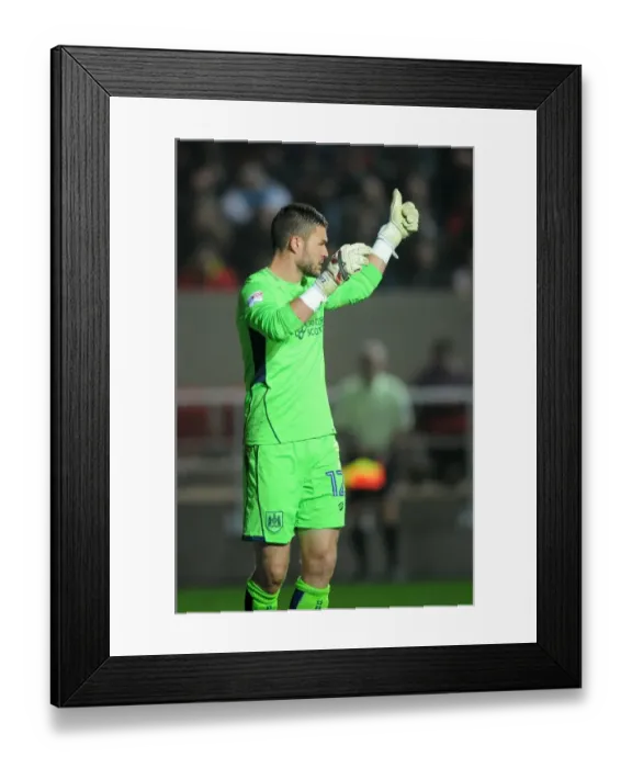 Framed Print : Richard O'Donnell in Action: Bristol City vs Hull City, Ashton Gate, 2016