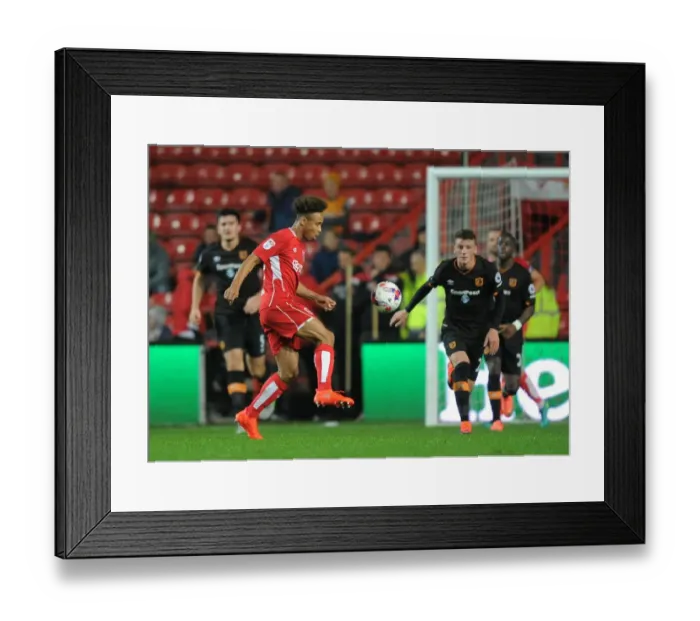 Framed Print : Bobby Reid in Action: Bristol City vs. Hull City, EFL Cup 2016 - Ashton Gate