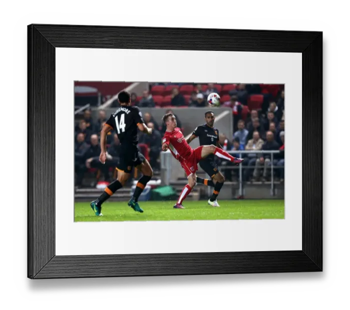 Framed Print : Bristol City's Joe Bryan in Control: The Battle at Ashton Gate, 25th October 2016 - EFL Cup