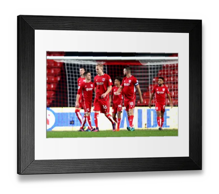 Framed Print : Bristol City's Disappointment: Conceding the Second Goal against Hull City Framed Print : Bristol City's Disappointment: Conceding the Second Goal against Hull City