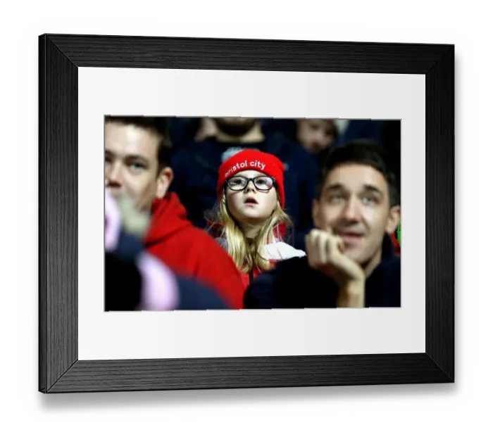 Framed Print : Bristol City vs Hull City: A Sea of Passionate Fans at Ashton Gate, 2016