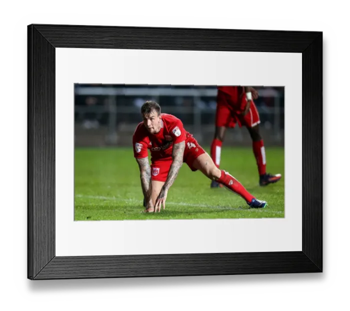 Framed Print : Aden Flint in Action: Bristol City vs Hull City, 25th October 2016, Ashton Gate
