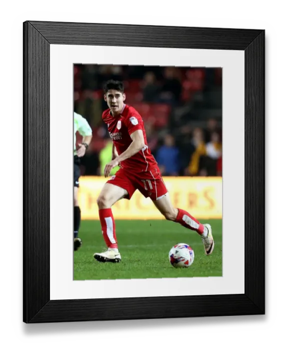Framed Print : Bristol City's Callum O'Dowda in Action against Hull City - EFL Cup Clash at Ashton Gate