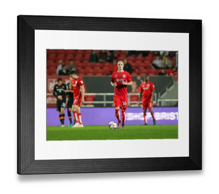 Framed Print : Bristol City's Gustav Engvall Disappointed as Hull City Take the Lead Framed Print : Bristol City's Gustav Engvall Disappointed as Hull City Take the Lead