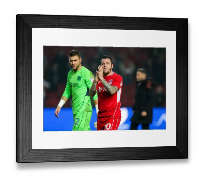 Framed Print : Frustrated Lee Tomlin After Bristol City's 1-2 Loss to Hull City Framed Print : Frustrated Lee Tomlin After Bristol City's 1-2 Loss to Hull City