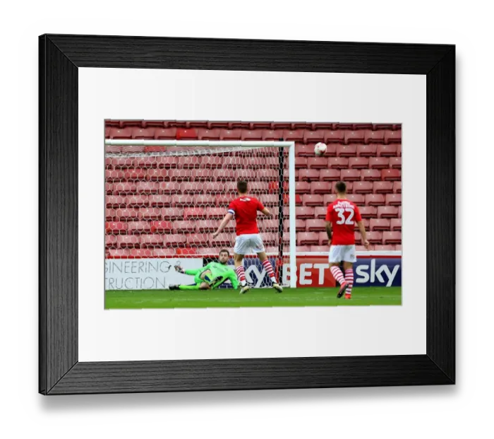 Framed Print : Frank Fielding Saves Barnsley Penalty vs. Bristol City, 2016