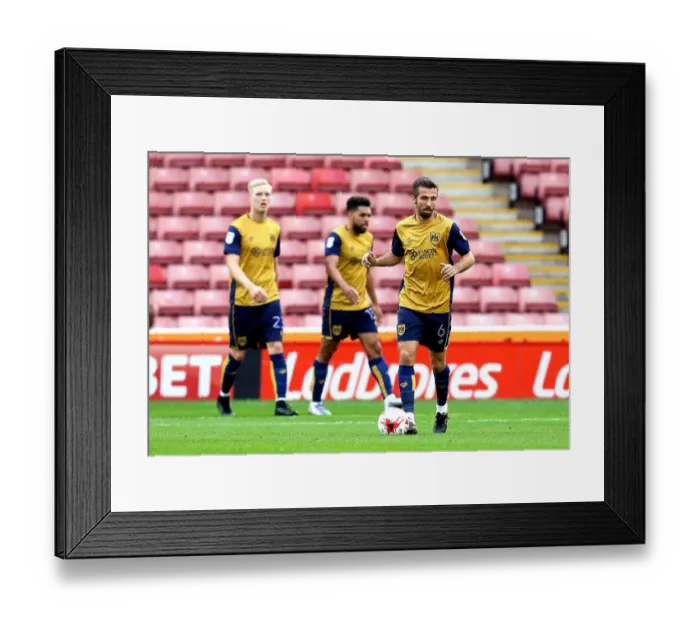 Framed Print : Barnsley Strikes Back: Dejected Bristol City Players