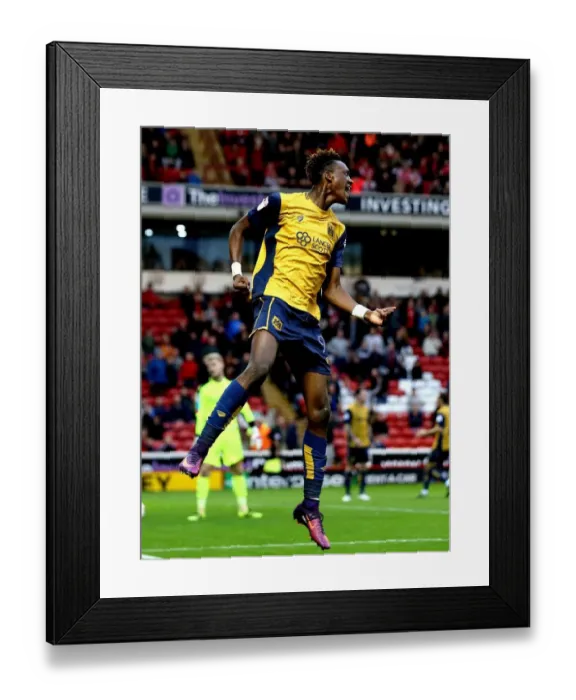 Framed Print : Tammy Abraham Scores Brace: Bristol City Leads Barnsley 2-1 in Sky Bet Championship (October 2016) Framed Print : Tammy Abraham Scores Brace: Bristol City Leads Barnsley 2-1 in Sky Bet Championship (October 2016)
