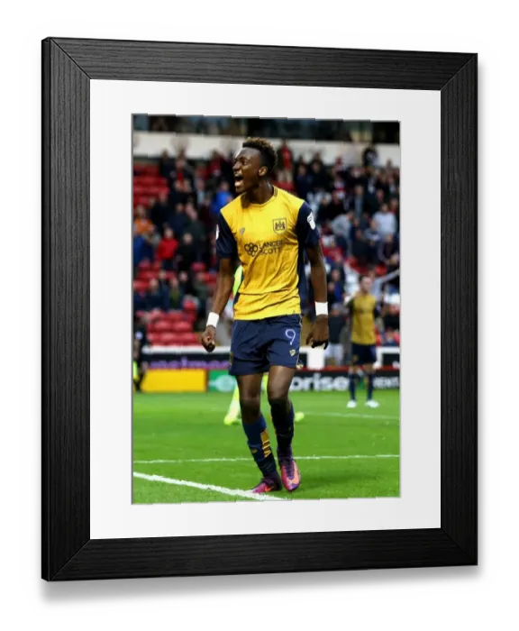 Framed Print : Tammy Abraham's Goal: Bristol City Takes 2-1 Lead Over Barnsley (Sky Bet Championship, 29 / 10 / 2016)