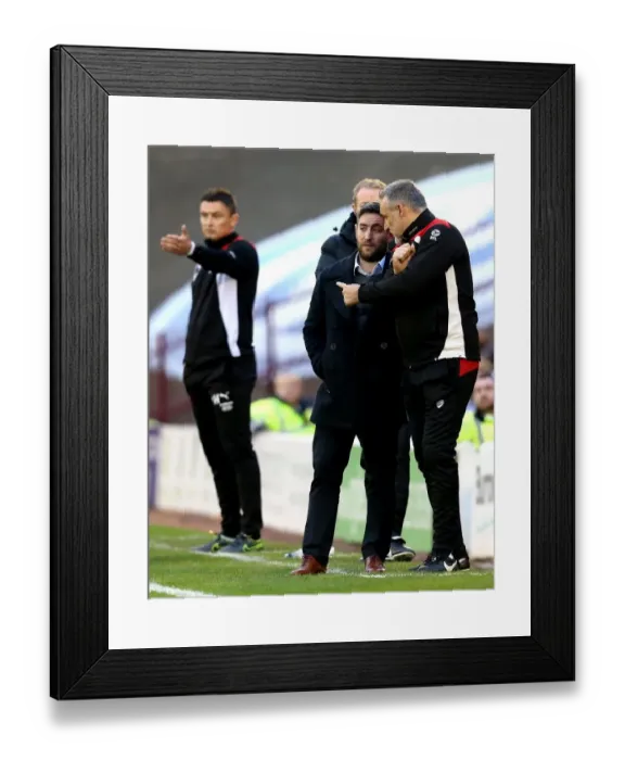 Framed Print : Johnson and Pemberton Conference with Heckingbottom: Barnsley vs. Bristol City, 2016 Framed Print : Johnson and Pemberton Conference with Heckingbottom: Barnsley vs. Bristol City, 2016