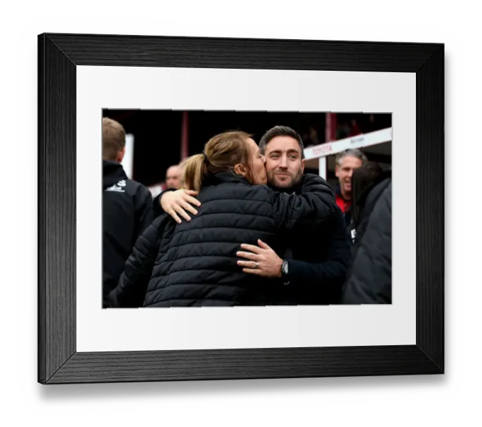 Framed Print : Johnson's Warm Embrace: A Unique Moment Between Lee and Barnsley Staff During Barnsley vs. Bristol City Championship Match Framed Print : Johnson's Warm Embrace: A Unique Moment Between Lee and Barnsley Staff During Barnsley vs. Bristol City Championship Match