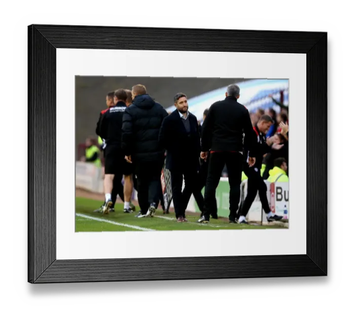 Framed Print : Lee Johnson's Frustration as Barnsley Scores Late Equalizer Against Bristol City Framed Print : Lee Johnson's Frustration as Barnsley Scores Late Equalizer Against Bristol City