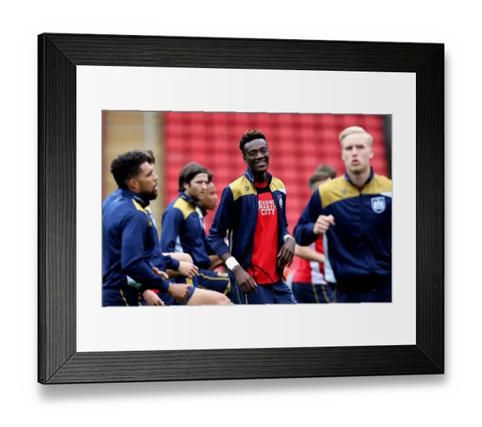 Framed Print : Tammy Abraham's Pre-Match Routine: Barnsley vs. Bristol City, 2016
