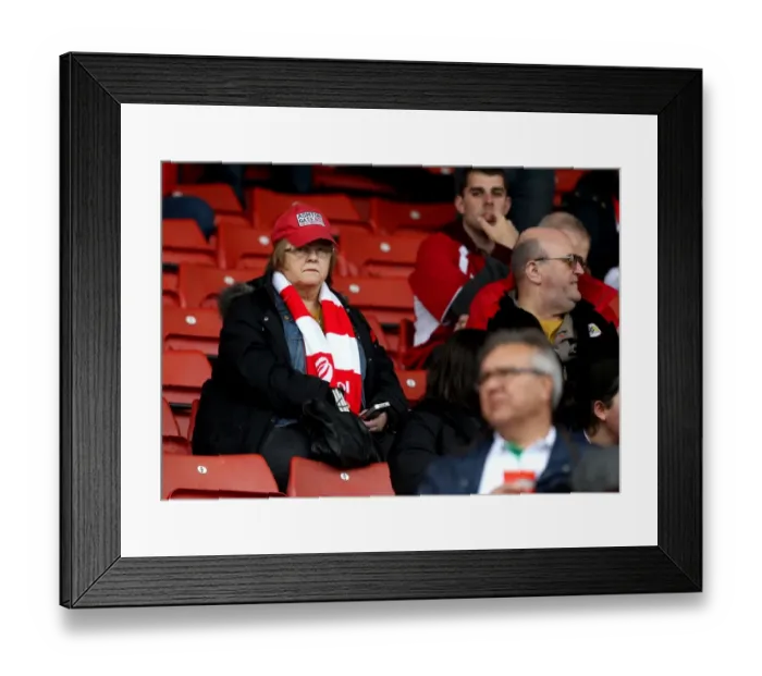 Framed Print : Sea of Bristol City Fans at Oakwell Stadium - Sky Bet Championship Match Framed Print : Sea of Bristol City Fans at Oakwell Stadium - Sky Bet Championship Match