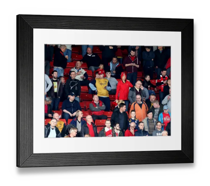 Framed Print : Barnsley vs. Bristol City: Passionate Fans at Oakwell Stadium, Sky Bet Championship (October 2016)