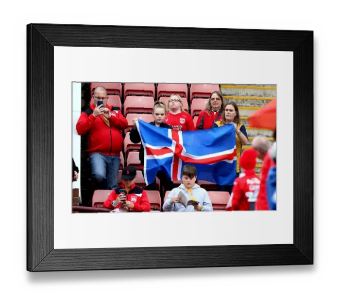 Framed Print : Sea of Bristol City Fans at Oakwell Stadium