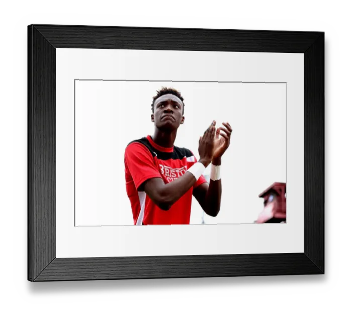Framed Print : Tammy Abraham in Action: Championship Showdown between Barnsley and Bristol City, October 2016