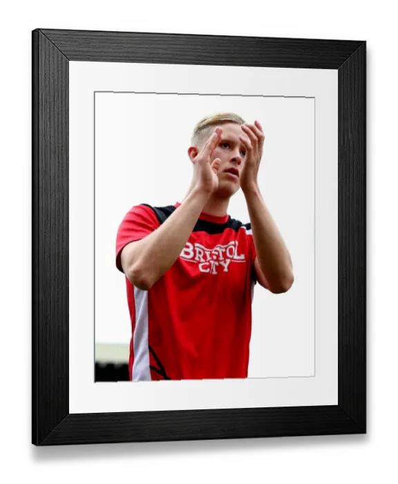 Framed Print : Hordur Magnusson of Bristol City in Action against Barnsley at Oakwell Stadium, 2016