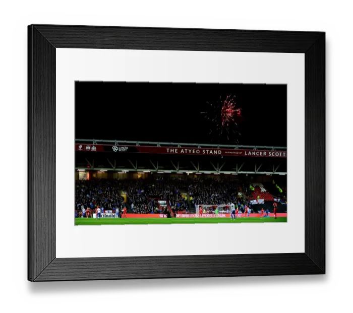 Framed Print : Sky Bet Championship: Thrilling Clash between Bristol City and Brighton Illuminated by Fireworks Framed Print : Sky Bet Championship: Thrilling Clash between Bristol City and Brighton Illuminated by Fireworks