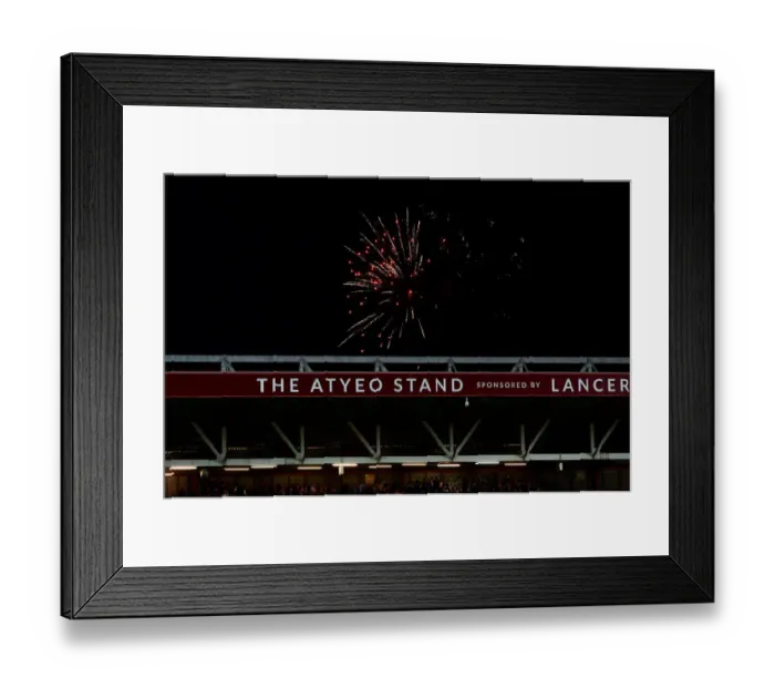 Framed Print : Thrilling Sky Bet Championship Match: Fireworks Light Up Ashton Gate During Bristol City vs Brighton and Hove Albion Framed Print : Thrilling Sky Bet Championship Match: Fireworks Light Up Ashton Gate During Bristol City vs Brighton and Hove Albion