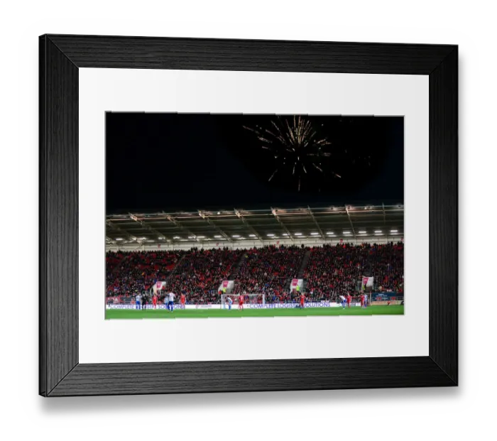 Framed Print : Thrilling Sky Bet Championship Clash: Fireworks Light Up Ashton Gate as Bristol City and Brighton Face Off Framed Print : Thrilling Sky Bet Championship Clash: Fireworks Light Up Ashton Gate as Bristol City and Brighton Face Off