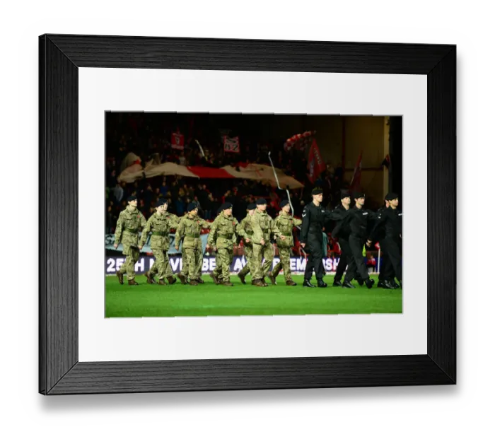 Framed Print : Royal Tank Regiment Salute at Bristol City vs. Brighton and Hove Albion, 2016 Framed Print : Royal Tank Regiment Salute at Bristol City vs. Brighton and Hove Albion, 2016