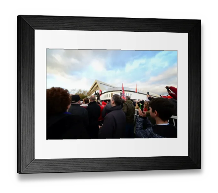 Framed Print : Bristol City Honors John Atyeo: Unveiling of His Statue at Ashton Gate during Bristol City vs Brighton & Hove Albion