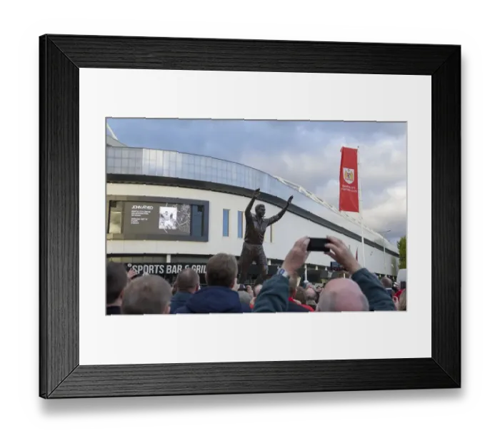 Framed Print : Bristol City FC: Unveiling of John Atyeo Statue at Ashton Gate during Bristol City vs Brighton & Hove Albion (2016) Framed Print : Bristol City FC: Unveiling of John Atyeo Statue at Ashton Gate during Bristol City vs Brighton & Hove Albion (2016)