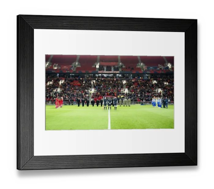 Framed Print : Silent Tribute: Armed Forces Honored at Bristol City vs. Brighton & Hove Albion (Sky Bet Championship) Framed Print : Silent Tribute: Armed Forces Honored at Bristol City vs. Brighton & Hove Albion (Sky Bet Championship)