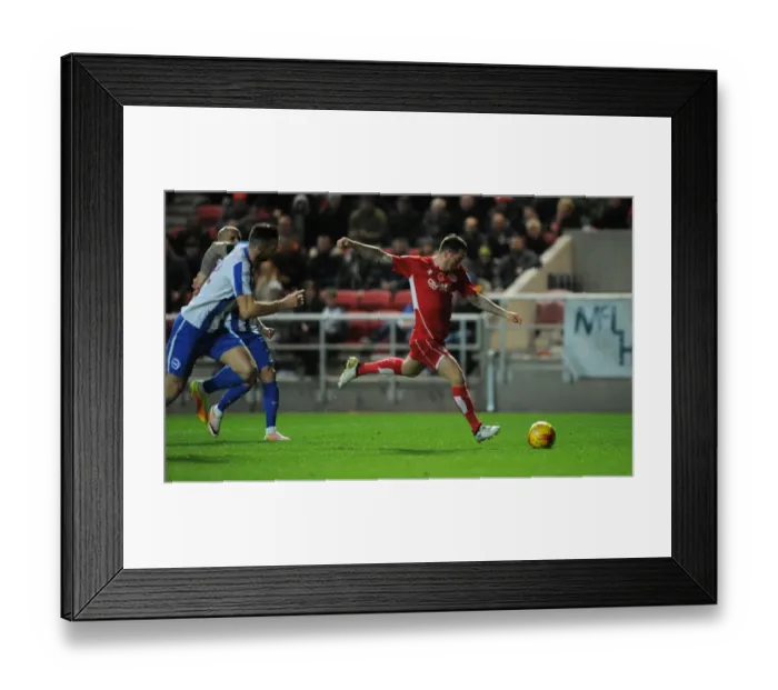 Framed Print : Bristol City's Lee Tomlin Takes Shot Against Brighton & Hove Albion in Sky Bet Championship Match Framed Print : Bristol City's Lee Tomlin Takes Shot Against Brighton & Hove Albion in Sky Bet Championship Match