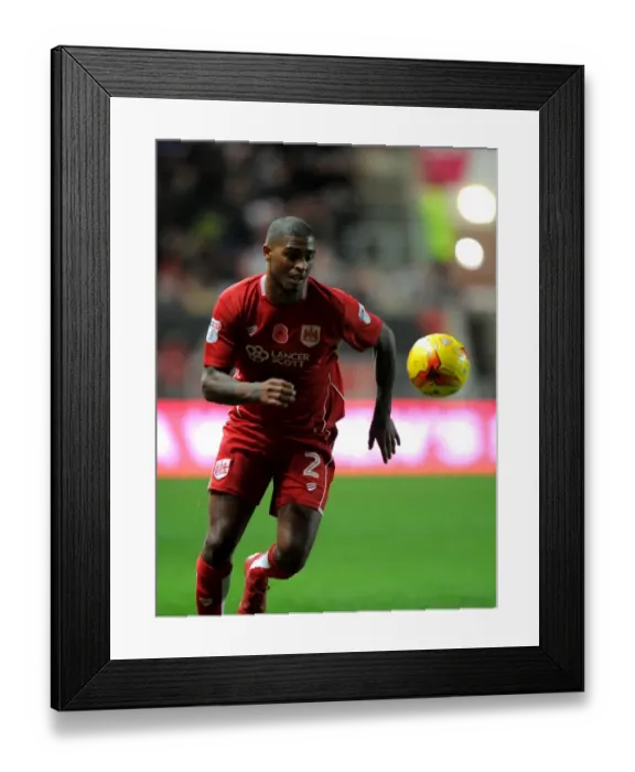 Framed Print : Bristol City's Mark Little in Action against Brighton & Hove Albion, Sky Bet Championship (Ashton Gate)