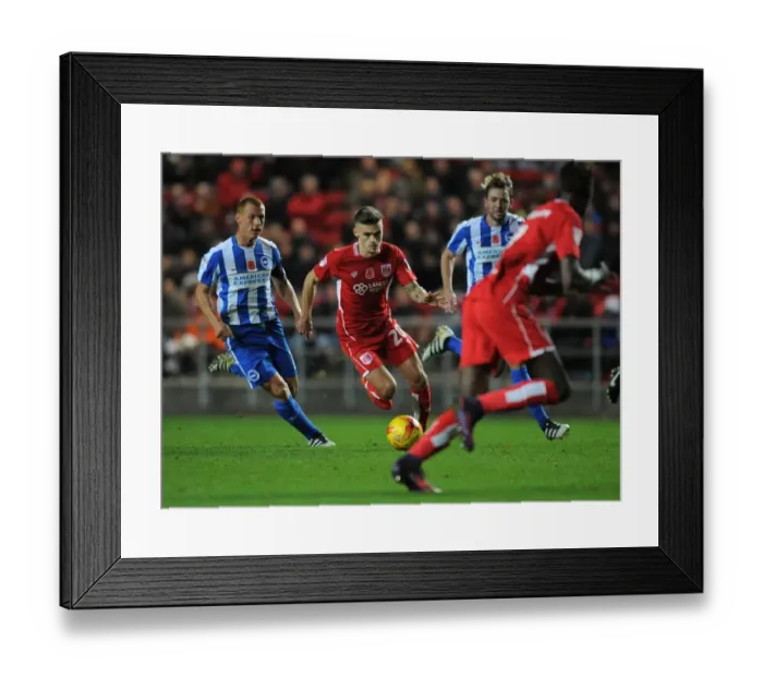 Framed Print : Jamie Paterson's Thrilling Performance: Bristol City vs Brighton & Hove Albion, Sky Bet Championship Framed Print : Jamie Paterson's Thrilling Performance: Bristol City vs Brighton & Hove Albion, Sky Bet Championship
