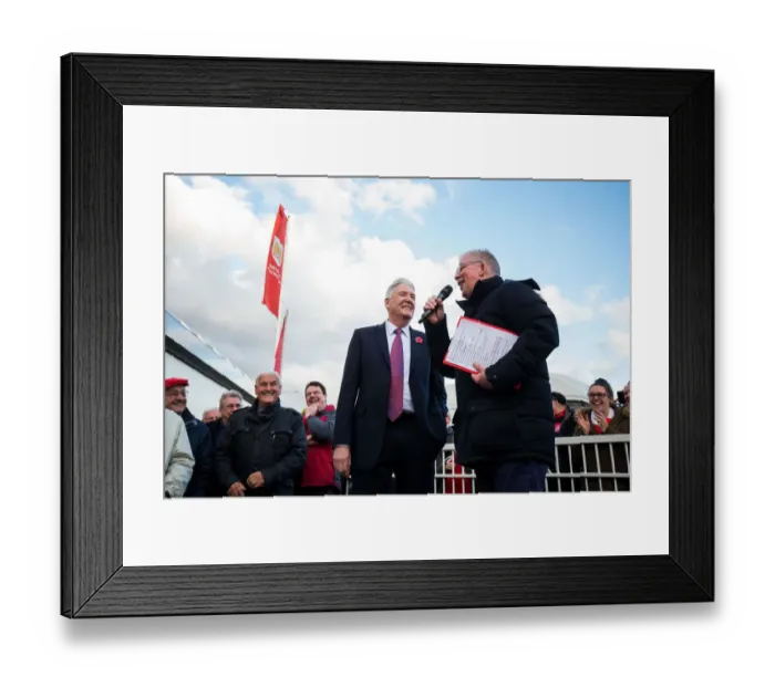 Framed Print : Bristol City Legends: Unveiling of John Atyeo's Statue vs Brighton & Hove Albion