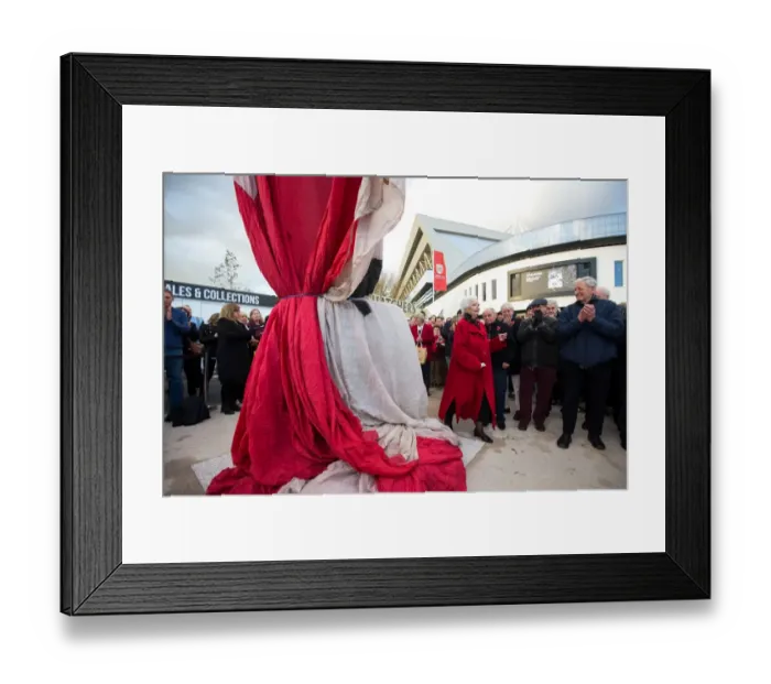 Framed Print : Bristol City FC: Unveiling of John Atyeo's Legendary Statue at Ashton Gate Framed Print : Bristol City FC: Unveiling of John Atyeo's Legendary Statue at Ashton Gate