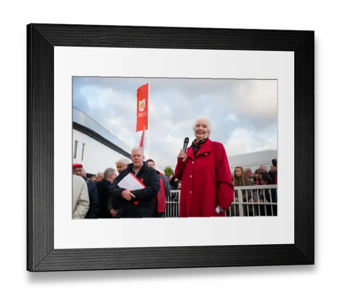 Framed Print : Unveiling of John Atyeo's Legendary Statue at Ashton Gate
