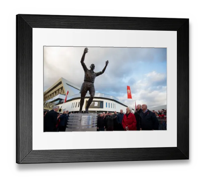Framed Print : Unveiling of John Atyeo's Legendary Statue at Ashton Gate