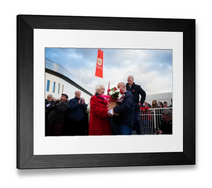 Framed Print : Bristol City FC: Unveiling of John Atyeo's Legendary Statue at Ashton Gate