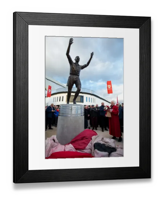 Framed Print : Bristol City FC: Unveiling of John Atyeo's Legendary Statue at Ashton Gate