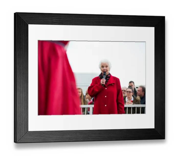 Framed Print : Bristol City Football Club: Unveiling of John Atyeo's Statue at Ashton Gate during Bristol City v Brighton & Hove Albion Game