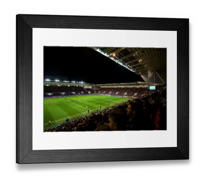 Framed Print : Sky Bet Championship Showdown: Intense Action at Ashton Gate - Bristol City vs Brighton & Hove Albion