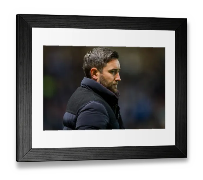Framed Print : Bristol City vs Brighton & Hove Albion: Lee Johnson Leads the Charge at Ashton Gate Stadium