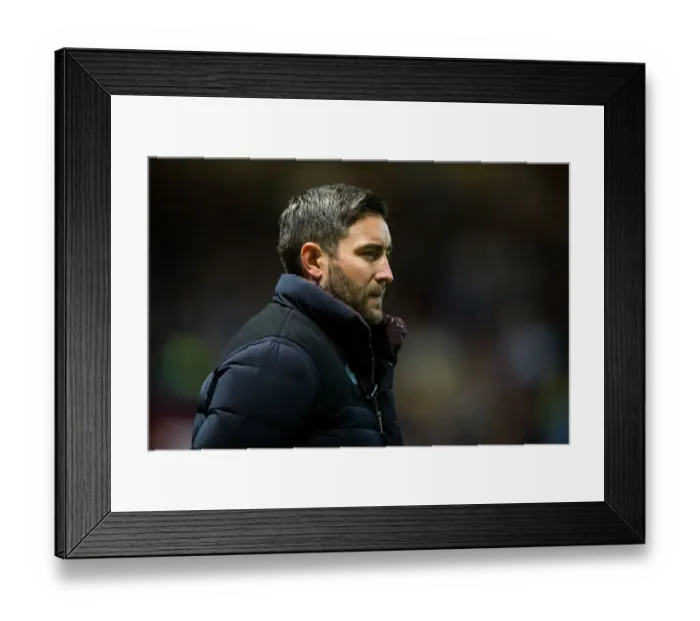 Framed Print : Intense Moment: Lee Johnson Leads Bristol City Charge Against Brighton & Hove Albion